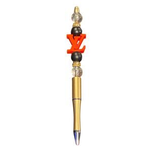 Fancy designer inspired homemade beadable pen